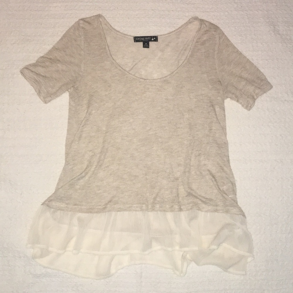 Living Doll tan top